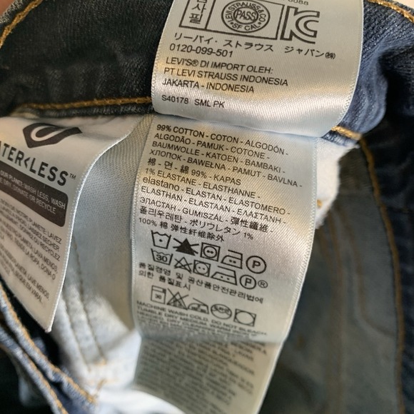 Levis 541 Jeans Mens 33x32 (34x30) Blue Athletic Fit Stretch Medium Wash Zip Fly - Picture 10 of 14